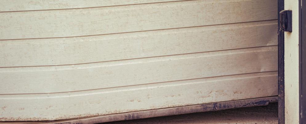 Bent Garage Door image